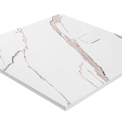 Magnum CARRARA WHITE suihkuallas 90x90 – Valkoinen