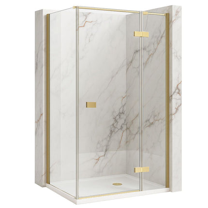 Rea suihkukaappi Rea Atlas 80x100 Brush Gold – Kulta