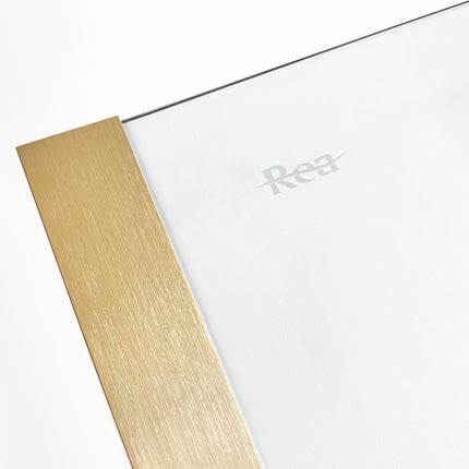 REA suihkukaappi Montana Double Gold Brush 80x80 – Kulta