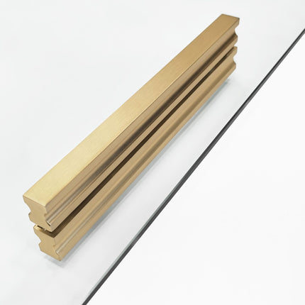 REA suihkukaappi Montana Double Gold Brush 80x80 – Kulta
