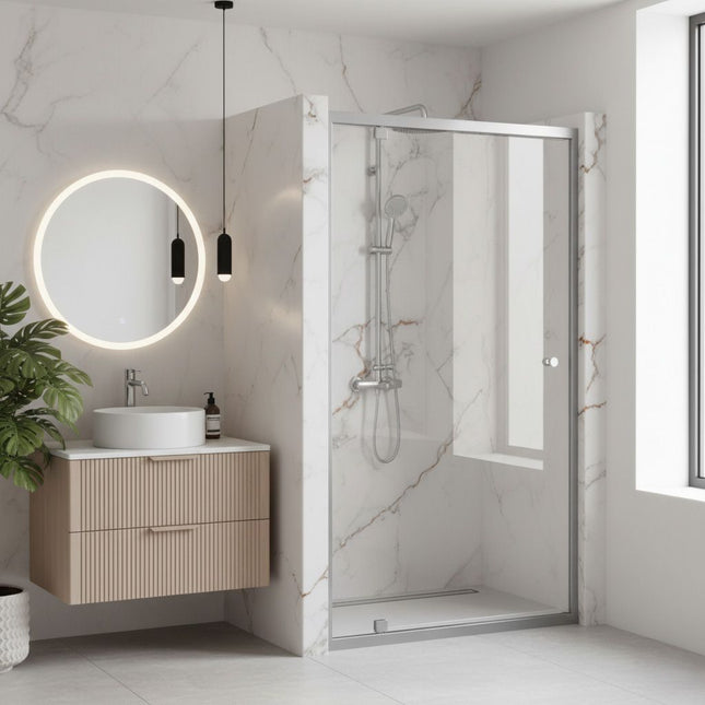 Suihku ovi Rea Primo Swing 100 Chrome – Kromi
