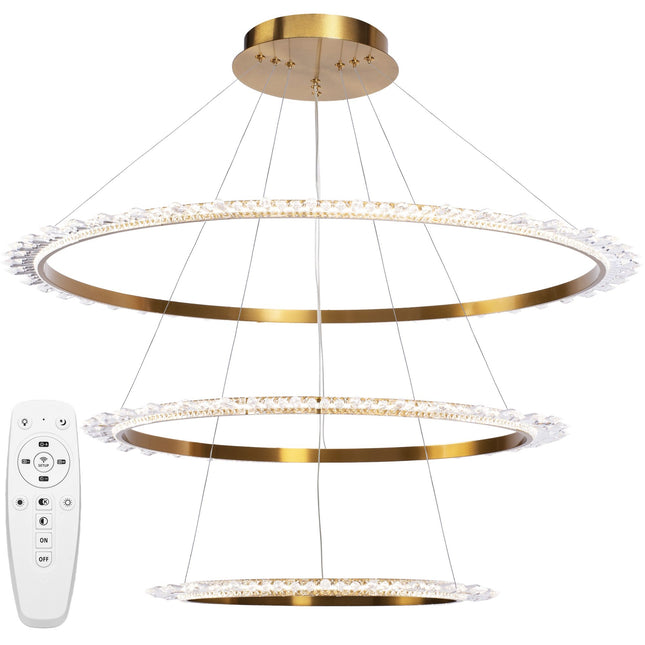 CRYSTAL LED -kattolamppu APP1609-3C GOLD – Kulta