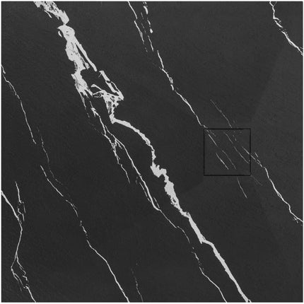 Magnum CARRARA BLACK suihkuallas 90x90 – Musta