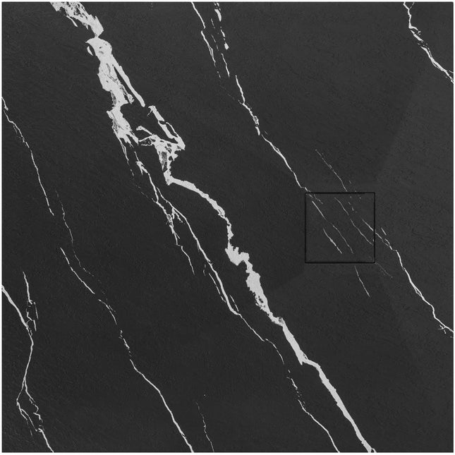 Magnum CARRARA BLACK suihkuallas 90x90 – Musta