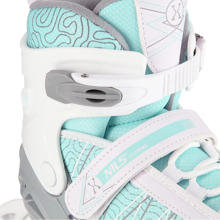 2in1 (rullaluistimet) NILS EXTREME NH11912A In-line luistimet/jääkiekkoluistimet, valkoinen minttu, M (35-38)