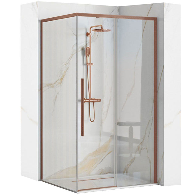 SOLAR Copper suihkukaappi Brush 90x90