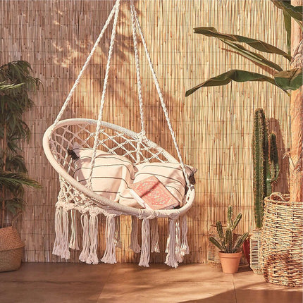 Boho-riipputuoli haikaranpesällä ekru GL078