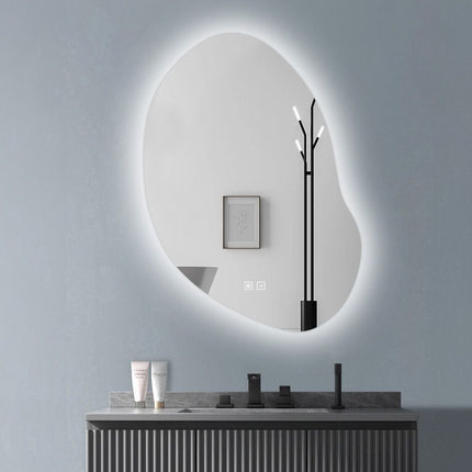 LED SEINÄPEILI 80x60cm CLOUD C – Musta