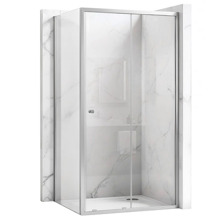 Rea suihkukaappi Rea Primo Slide 100x80 Chrome – Kromi