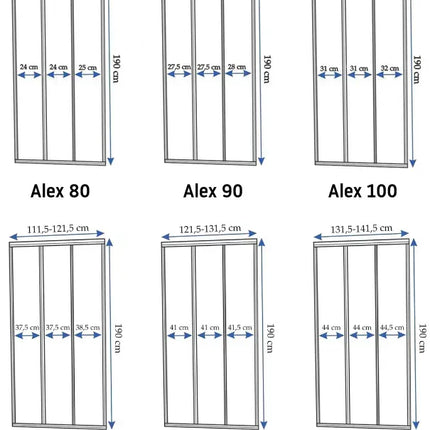 Rea Alex 100 suihkuovi