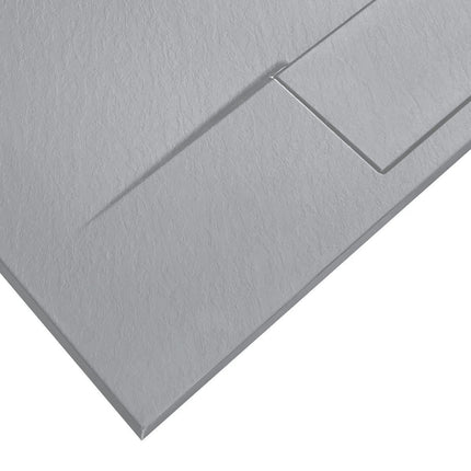 Basalttiharmaa suihkuallas 90x90 – Musta