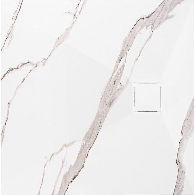 Magnum CARRARA WHITE suihkuallas 90x90 – Valkoinen