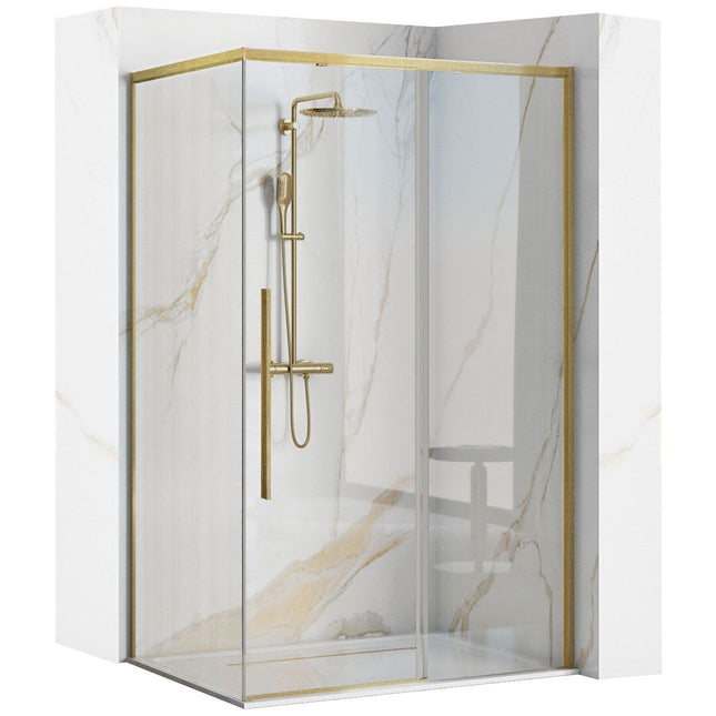 SOLAR GOLD Brush suihkukaappi 100x80 – Kulta