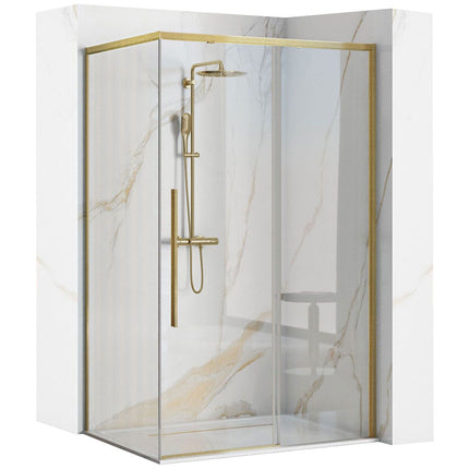 SOLAR GOLD Brush suihkukaappi 100x80 kulta