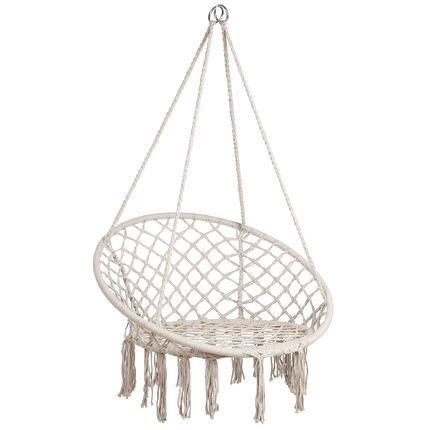 Setti Boho keinu nojatuoli GL078 + tyyny 322147 Ecru
