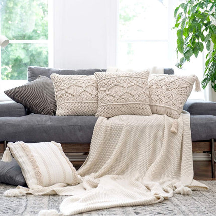 BOHO SISUSTUSSETTI KAKSI ECRU TYYNYÄ 322147