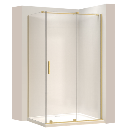 REA suihkukaappi Montana Gold Brush 140x90 – Kulta