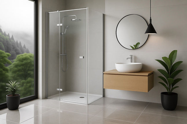 Rea suihkukaappi Rea Atlas 100x80 Chrome – Kromi