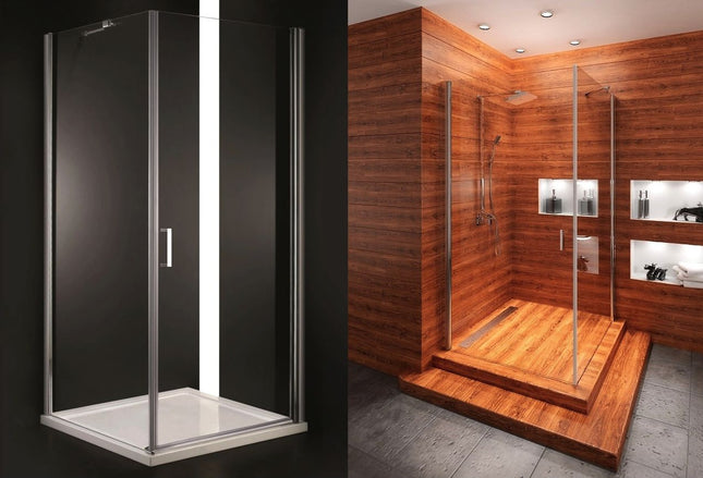Rea Free Space N2 suihkukaappi 90 x 90 – Musta