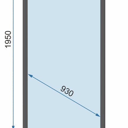 Seinälle kiinnitettävä Rapid Slide -suihkukaappi, kulta