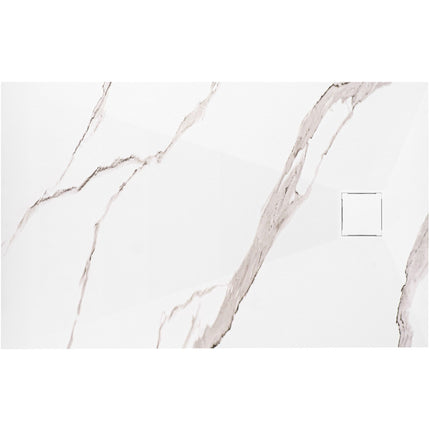 Magnum CARRARA WHITE suihkuallas 80x100 – Valkoinen