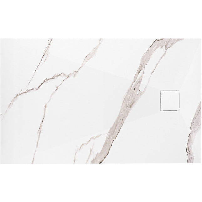 Magnum CARRARA WHITE suihkuallas 80x100 – Valkoinen