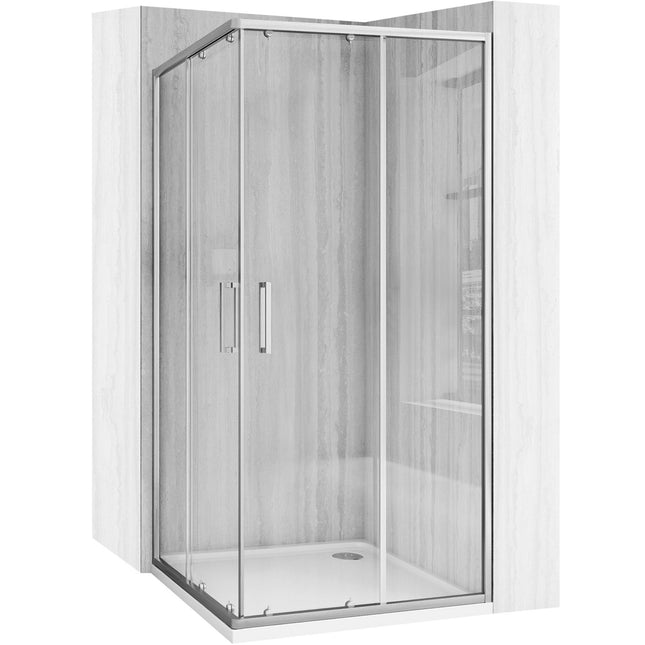 Rea City suihkukaappi 90x90 Nickel Brush