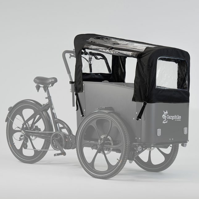 Sadesuoja CARGOBIKE Canopy 4-lasten Flex/Delightille