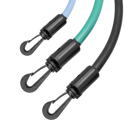 Expander kumi SPOKEY BACKER, musta-vihreä-sininen