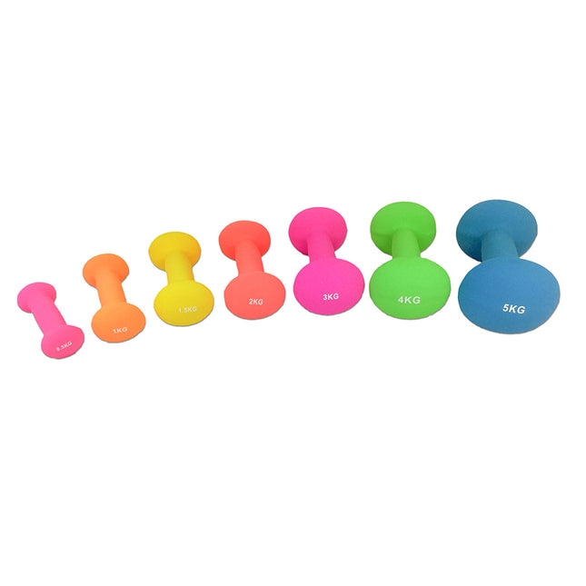 Käsipainot TUNTURI Neopreenikäsipainot 0,5kg, pinkki