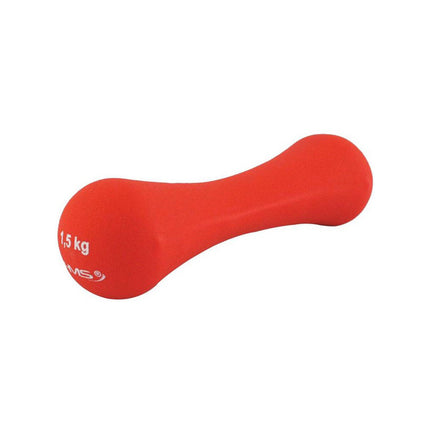 Käsipaino HMS 17025 Neopreeninen kastokäsipaino 1,5 kg, punainen