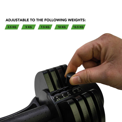 Säädettävä käsipaino TUNTURI Selector Käsipaino 12,5 kg