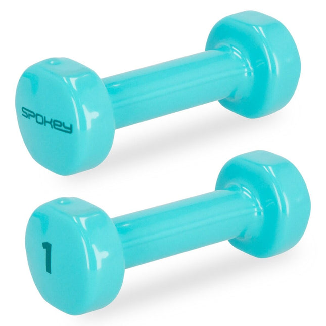 Käsipainot SPOKEY Muoto 2x1 kg, turkoosi