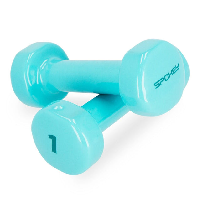 Käsipainot SPOKEY Muoto 2x1 kg, turkoosi
