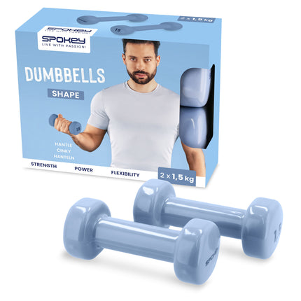 Käsipainot SPOKEY Muoto 2x1,5 kg, harmaa