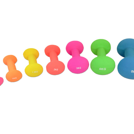 Käsipainot TUNTURI Neopreeni käsipainot 4kg, vihreä