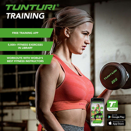 Käsipainot TUNTURI PU Pro käsipainosetti 34-42kg (5prs, 380kg)