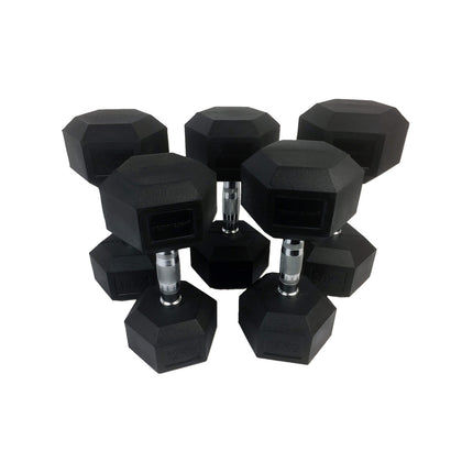 Käsipainot TUNTURI Kumikäsipainosetti 2-20kg (5 paria, 160kg)