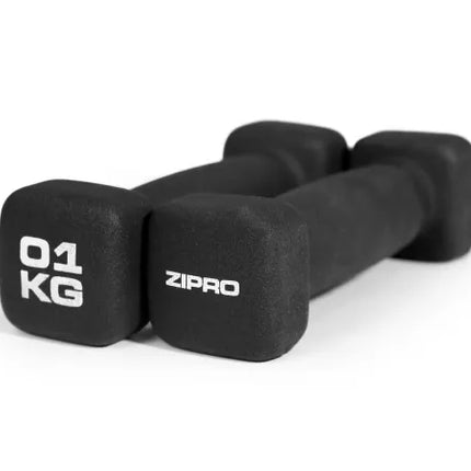Käsipainot ZIPRO Neopreeni käsipainot 2x1kg, musta