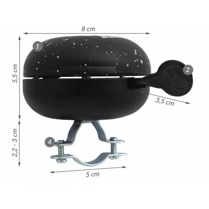 Polkupyöräkello Star Wars Stormtrooper, musta