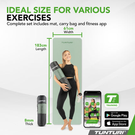 Joogamatto Tunturi Yogamat 8mm, Mint