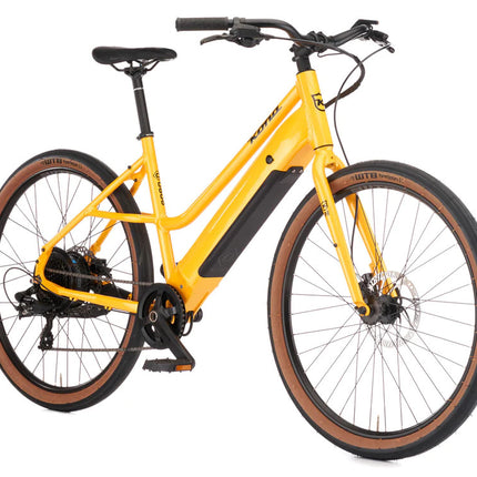 Sähköpyörä Kona Coco HD, kiiltävä metallinkeltainen (L)