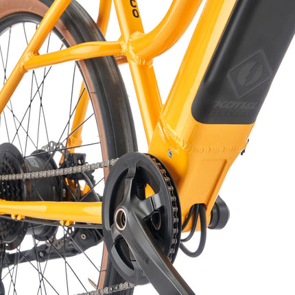 Sähköpyörä Kona Coco HD, kiiltävä metallinkeltainen (L)