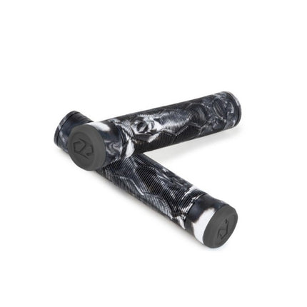 Fuzion Hex Pro Scooter Grips Black/White Swirl