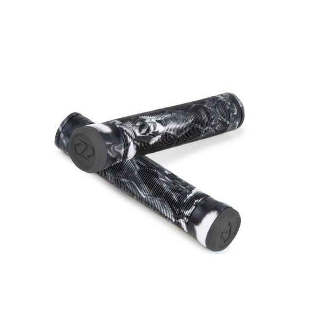 Fuzion Hex Pro Scooter Grips Black/White Swirl