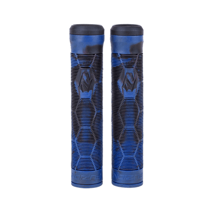 Kahvat Fuzion Hex Pro Scooter Grips Musta/Blue Swirl
