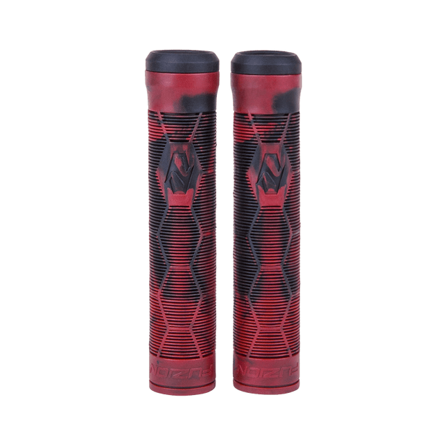 Kahvat Fuzion Hex Pro Scooter Grips Musta/Red Swirl