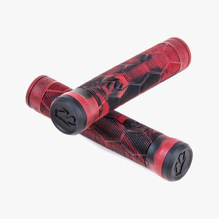 Kahvat Fuzion Hex Pro Scooter Grips Musta/Red Swirl
