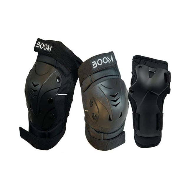Suojat BOOM Classic PLUS Tripple Pad Set, musta (L)