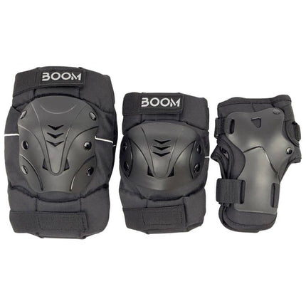 Suojat BOOM Classic PLUS Tripple Pad Set, musta (M)